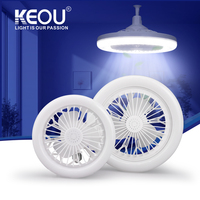 Keou vente chaude mini ventilateur de cellule télécommandé avec lumière