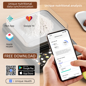 TFT 디스플레이 스테인레스 스틸 가정용 고유 OEM/ODM 5kg 스마트 휴대용 디지털 식품 영양 주방 저울 - Product Image 3