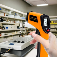 TERMOMETER DIGITAL GM320 TANPA KONTAK NIRKABEL LCD DENGAN SENSOR SUHU INFRAMERAH LASER IR METER INDUSTRI