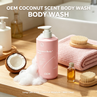 Gel douche parfumé à la noix de coco 16,9 fl oz avec technologie d'arôme longue durée en microcapsules