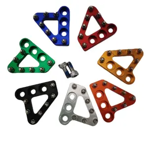 ESUM CNC Folding Rear Foot Brake Pedal Lever Step Tip Plate For Beta 250 300 430 450 2013-2017 125 250 300 450 525 690 SX EXC