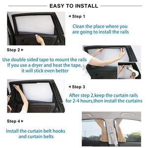 2 pezzi <span class=keywords><strong>tende</strong></span> per finestrino <span class=keywords><strong>auto</strong></span> rimovibili - Product Image 5