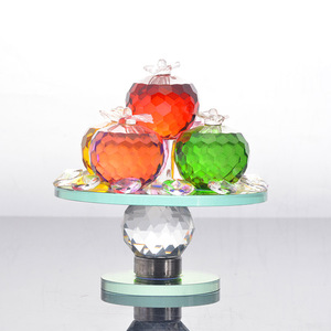 Ornements en cristal, boules colorées à facettes, présentoir rotatif, décoration de la maison, cadeau de Noël, style moderne - Product Image 2