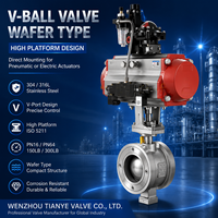 Válvula de Control de Segmento V-Port Serie V, Cuerpo de Acero al Carbono CF8M-316SST A216 Gr WCB
