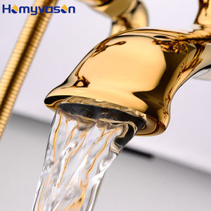 ก๊อกน้ำอ่างอาบน้ำอัตโนมัติชุดฝักบัวอาบน้ำทองเหลือง - Product Image 4