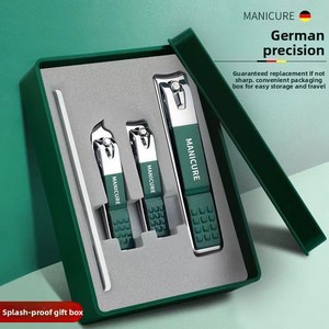 Ensemble de coupe-ongles 4 ou 6 pièces, outil de manucure et de beauté, ensemble d'ongles en acier inoxydable anti-éclaboussures pour les doigts et les orteils - Product Image 5