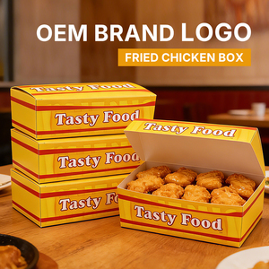 Cajas Ecológicas Personalizadas para Alitas de Pollo Frito, Biodegradables, Portátiles, para Comida Rápida para Llevar, con Cierre Magnético - Product Image 3