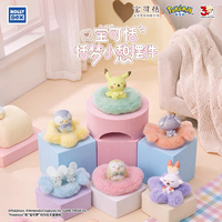 HOLLYBOX Pokémon Pokepeace Sweet Dream Break Blind Box Figurine Endormie Pikachu Piplup Jouet de Collection Tendance pour Bureau