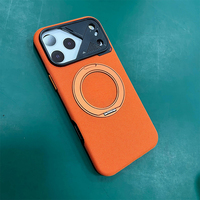 Étui de protection en tissu technique fait main et cousu à la machine avec support à charnière à 360 degrés pour téléphone portable