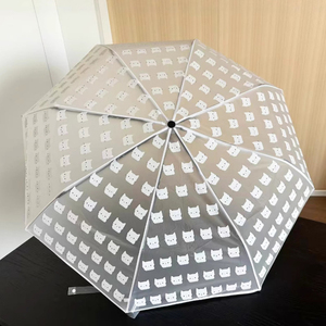 Promotion Parapluie Transparent Automatique Pliable pour <span class=keywords><strong>Femme</strong></span>, Design Compact 21 Pouces, Contrôle POE - Product Image 3