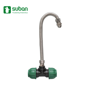 Suban 1/2 inch vòi phun Kit nữ TEE phù hợp chất lượng cao thép không gỉ năng lượng mặt trời bảng điều khiển làm sạch ống phụ kiện đường ống đúc - Product Image 3