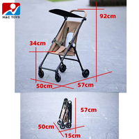 Chariot de voyage pliable et léger à quatre roues, poussette pour bébé, aide à la marche pour bébé