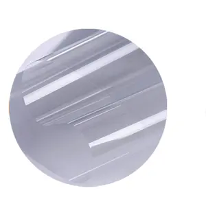 25um 36um 50um 75um üretici parlak silikon kaplı şeffaf PET silikon film yapışkanlı kağıt astar film rulo