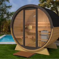 Ruang Sauna Hammam Elektrik Modern Kelas Atas Berbahan Kayu Cedar Kanada dengan Panel Kontrol Komputer dan Ukuran yang Dapat Disesuaikan