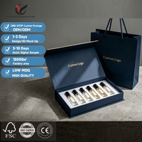 Boîte d'emballage de parfum personnalisée, coffret cadeau de luxe avec insert remplaçable, impression à l'encre de soja, vente en gros OEM
