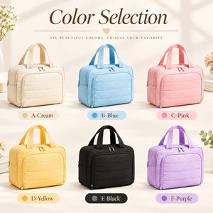 Personalised Name Travel Bag, Quilted Water-Resistant <b>Makeup</b> <b>Organiser</b>, Toiletry Pouch for Weekend Getaway & Business Trip - Product Image 6
