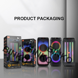 Binko Xách Tay Badio Disco Môi Trường Xung Quanh Ánh Sáng Đài Phát Thanh Màu Xanh Răng Lautsprecher Loa Với Màn Hình <span class=keywords><strong>LCD</strong></span> Hiển Thị Âm Thanh Không Dây Hộp Máy Nghe Nhạc - Product Image 3