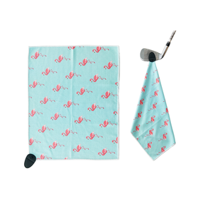 Wuxi Ivy Textile Custom 40x60cm Microfiber Golf Towel Embroidered Logo Magnetic Clip Wholesale Customizable Golf Brush Towel