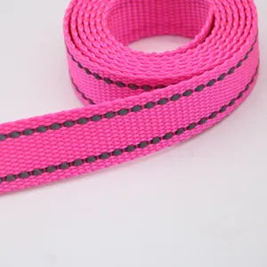 定制反光网带尼龙织带厂家直接用于狗产品的correa de尼龙织带