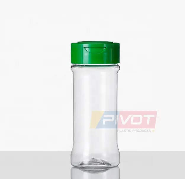 Diskon besar stoples bumbu plastik bebas BPA aman botol plastik wadah untuk menyimpan Bumbu rempah bubuk
