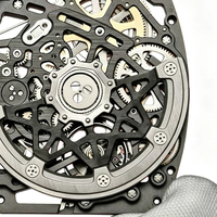 Reloj Mecánico de Lujo para Hombre, Ultrafino, Serie 6702, Caja de Fibra de Carbono y Cerámica, Movimiento de Cronógrafo de Precisión, Forma de Barril