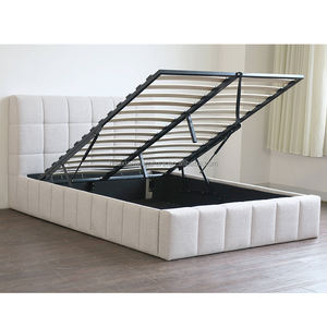 Нет необходимости в пружинном ящике, простой современный роскошный каркас кровати размера «Queen-Size» с мягкой платформой и хранилищем - Product Image 1