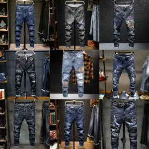 Celana Jeans denim pria kualitas tinggi grosir Jeans modis penawaran pabrik 2023