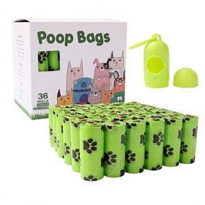 ถุงเก็บมูลสัตว์แบบพกพาชนิดม้วน ลายเท้าสัตว์ ย่อยสลายได้ทางชีวภาพ สำหรับสัตว์เลี้ยงข้ามพรมแดน - Product Image 1