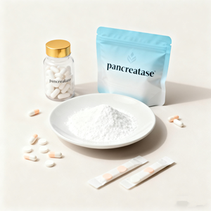 Matière première enzymatique pancréatase de qualité alimentaire 4000 U/g permettant l'hydrolyse et l'absorption des protéines, adaptée aux compléments alimentaires - Product Image 1
