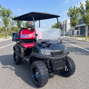 Nouvelle voiturette de golf électrique 4 roues 4 places au design luxueux et noble avec certification CE Transport spécial - Product Image 1