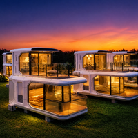 Vente directe usine – Nouvelle maison intelligente compacte en acier, cabine mobile très demandée, deux chambres et cuisine, idéale pour parcs et écoles en extérieur