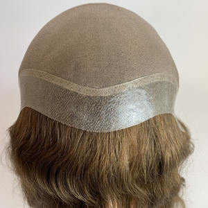 Nieuwe populaire toupet voor vrouwen, superfijn mono pruik van echt haar - Product Image 2