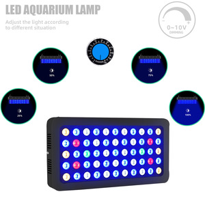 165W Tam Spektrum RGBW LED Akvaryum Aydınlatmaları IP44 Dereceli Kısılabilir Alüminyum Malzemeli Mercan Resif Aydınlatması Deniz Balık Tankları için - Product Image 2