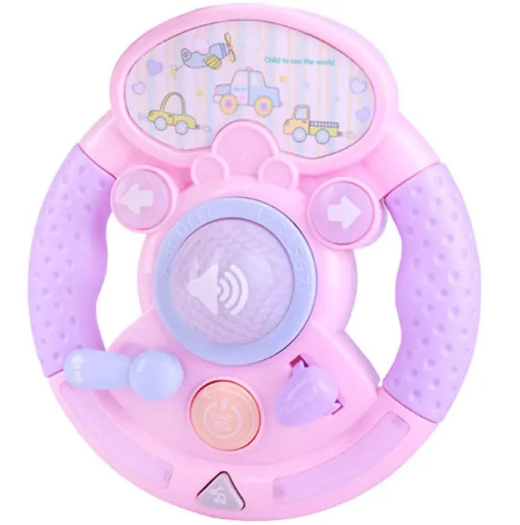 Baby infant simulation steering wheel musical toys for children