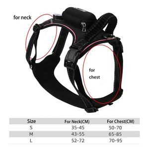 LINLI充電式照明付き犬用ベストハーネス小中大型犬用調節可能なLEDライトアップ犬用ハーネスうんちバッグ付き - Product Image 4