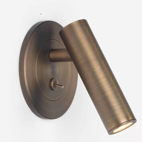 Cabecero Flexible de Hotel de alta calidad, iluminación de lectura Led, mesita de noche de aluminio, luz de lectura de pared de 3W con interruptor