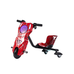 Tricycle électrique pour enfants avec dérive à 360 degrés et lumières LED, design flamme bleue - Product Image 4