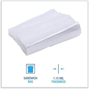Bolsas Reutilizables para Almacenamiento de Alimentos SANDWICHBAG de 7 x 8 Pulgadas para Sándwiches, 500 Unidades por Caja - Product Image 6