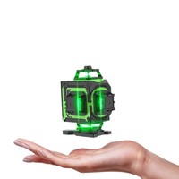 Niveau laser vert Borka 4D 16 lignes, haute précision, haute luminosité, affichage fin, pour extérieur, FQT-1216 Chine