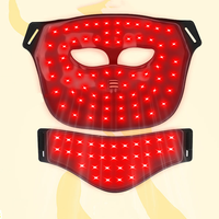 Masque facial LED en silicone rechargeable à 7 couleurs personnalisées, thérapie par lumière rouge, 630 nm 850 nm, équipement facial infrarouge