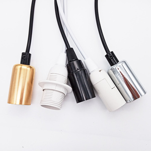 Reemplazo DIY que hace la cubierta del zócalo de la bombilla colgante E12 <span class=keywords><strong>E14</strong></span> E26 E27 soporte de lámpara de tornillo mediano con anillos de sombra de enchufes de luz - Product Image 6