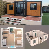 Maisons préfabriquées mobiles, mini-maisons extensibles, pour 20 ou 40 pieds, faciles à assembler, maisons conteneurs extensibles de luxe, prix