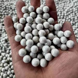 Bolas de práctica de tirachinas pulidas para exteriores, 8mm, 9mm, 10mm, artesanías naturales blancas, sin rebote para caza, tiro, estilo náutico - Product Image 1