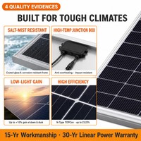 Module Solaire Bifacial 600W Type N, Efficacité 23,23%, Cellules 182mmx182mm, Résistant à la Brume Salée, pour Réseaux Insulaires et Micro-réseaux