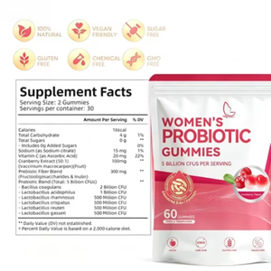 Gommose personalizzabili OEM/ODM per l'equilibrio del pH femminile, per un odore sano, l'equilibrio della lievitoide e la <span class=keywords><strong>flora</strong></span> vaginale - Probiotici vaginali femminili - Product Image 2