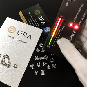 Xingyue Gem - <span class=keywords><strong>Pietre</strong></span> Sciolte di Moissanite Bianca D VVS a Forma di Lettera A-Z, Certificato GRA, Creazione in Laboratorio, Vendita all'Ingrosso - Product Image 2