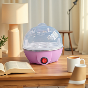 Cuiseur à œufs 2 niveaux pour 7 œufs, avec arrêt automatique, anti-cuisson à sec, facile à nettoyer, pour usage domestique, vente en gros, export transfrontalier - Product Image 1