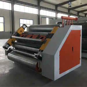 Automatic single facer corrugated paper carton box making machine