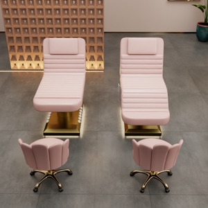 Table de massage électrique moderne et réglable en PVC pour salon, spa, beauté, avec dossier incurvé, pour salle de bain et chambre à coucher - Product Image 5