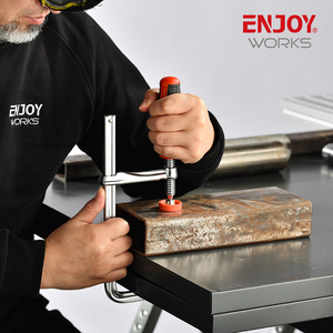 3 ''<span class=keywords><strong>Light</strong></span> Duty Drop Forged F-Klemme mit Kunststoff griff-D für Holz schreiner DIY Handwerkzeug Hardware-Klemmen - Product Image 5
